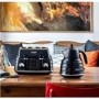 Delonghi Scolpito Kettle and Toaster Set - Black