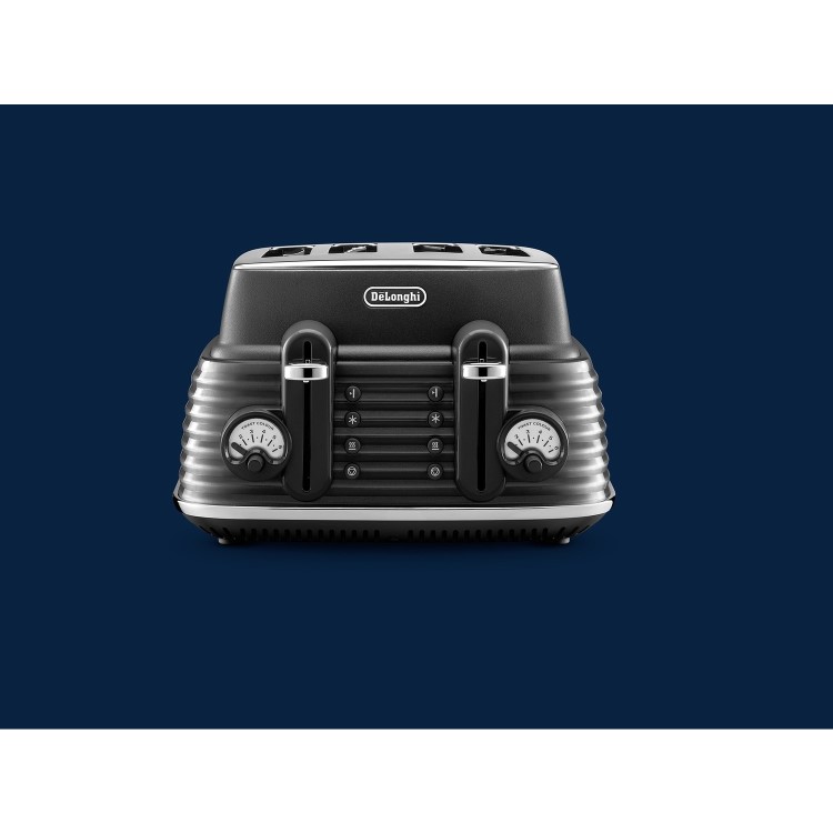 Delonghi Scolpito Kettle and Toaster Set - Black