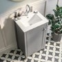 Grade A1 - 500mm Grey Freestanding Vanity Unit with Basin - Kinsley 