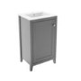 Grade A1 - 500mm Grey Freestanding Vanity Unit with Basin - Kinsley 