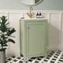ONLY OPENED - 500mm Green Freestanding Vanity Unit with Basin - Kinsley