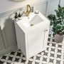ALMOST PERFECT - 500mm White Freestanding Vanity Unit with Basin - Kinsley 