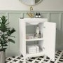 ALMOST PERFECT - 500mm White Freestanding Vanity Unit with Basin - Kinsley 