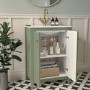 ONLY OPENED - 600mm Green Freestanding Vanity Unit with Basin - Kinsley
