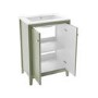 ONLY OPENED - 600mm Green Freestanding Vanity Unit with Basin - Kinsley