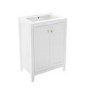 Grade A1 - 600mm White Freestanding Vanity Unit with Basin - Kinsley 