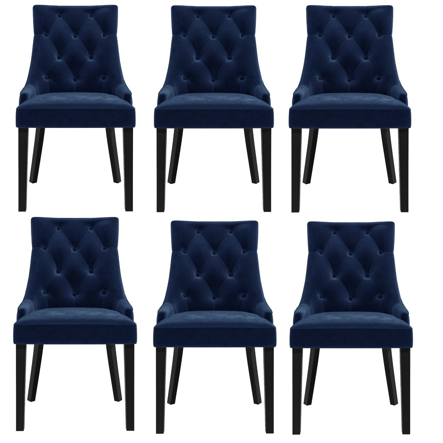 Navy dining chairs set of 6 deals