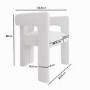 Set of 4 Kirra White Boucle Curved Tub Dining Chair - Kirra