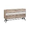 Kuta Modern Reclaimed Wood Chest of Drawers - Industrial Style