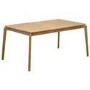 Rectangular Oak Extendable Dining Table Set with 4 Brass Detail Oak Chairs - Seats 4 - Leena