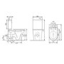 Close Coupled Open Back Toilet with Sink on Top & Chrome Fittings - Legend