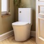 ONLY OPENED - Close Coupled Open Back Toilet with Sink on Top & Brass Fittings - Legend
