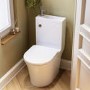 ONLY OPENED - Close Coupled Open Back Toilet with Sink on Top & Chrome Fittings Cloakroom Suite - Legend