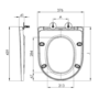 ONLY OPENED - Close Coupled Closed Back Toilet with Sink on Top & Brass Fittings - Legend