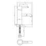 ONLY OPENED - Close Coupled Closed Back Toilet with Sink on Top & Brass Fittings - Legend