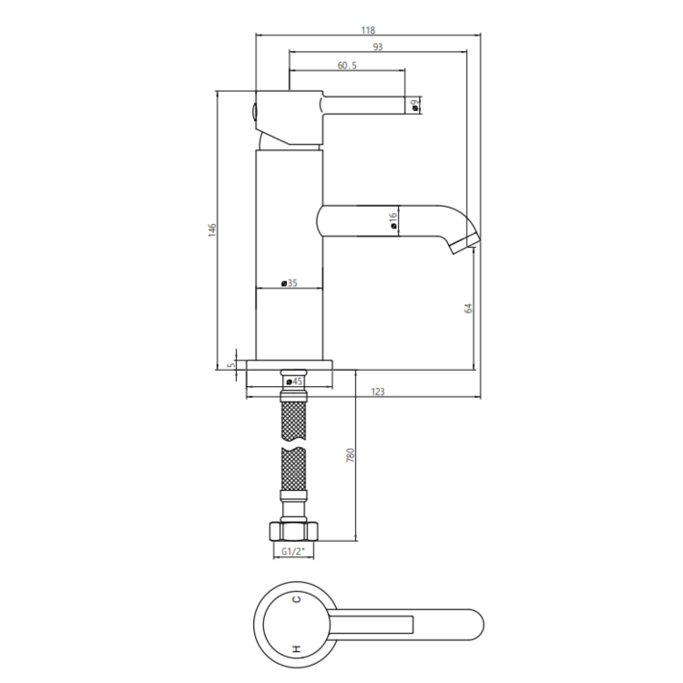 ONLY OPENED - Close Coupled Closed Back Toilet with Sink on Top & Brass Fittings - Legend
