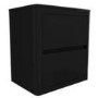 Lexi Black High Gloss 2 Drawer Bedside Table