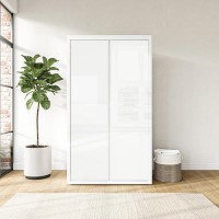 White Gloss Double Wardrobe with Soft Close Doors - Lexi White Gloss Double Wardrobe with Soft Close Doors - Lexi