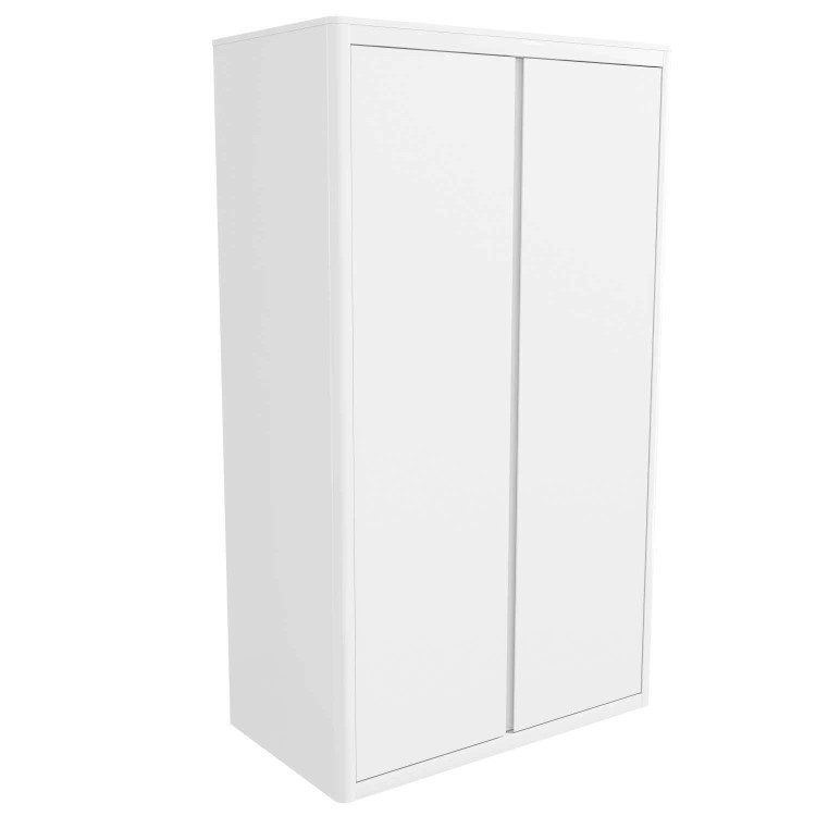 Lexi White High Gloss Double Wardrobe