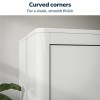 White Gloss Double Wardrobe with Soft Close Doors - Lexi