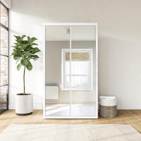 White Gloss Double Mirrored Wardrobe with Soft Close Doors - Lexi White Gloss Double Mirrored Wardrobe with Soft Close Doors - Lexi
