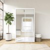 White Gloss Double Mirrored Wardrobe with Soft Close Doors - Lexi