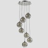 Bundle of 10 7 Pendant Lights with Silver &amp; Glass Beads - Cascade