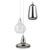 Bundle of 10 Hanging Pendant Lights in Chrome &amp; Glass - Cascade