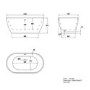 ALMOST PERFECT - Modern Freestanding 1800mm Bath Suite with Toilet & Basin - Lisbon