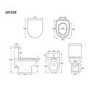 ALMOST PERFECT - Modern Freestanding 1800mm Bath Suite with Toilet & Basin - Lisbon