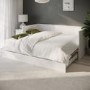 Double Wooden Day Bed with Trundle and Storage in White - Lincoln