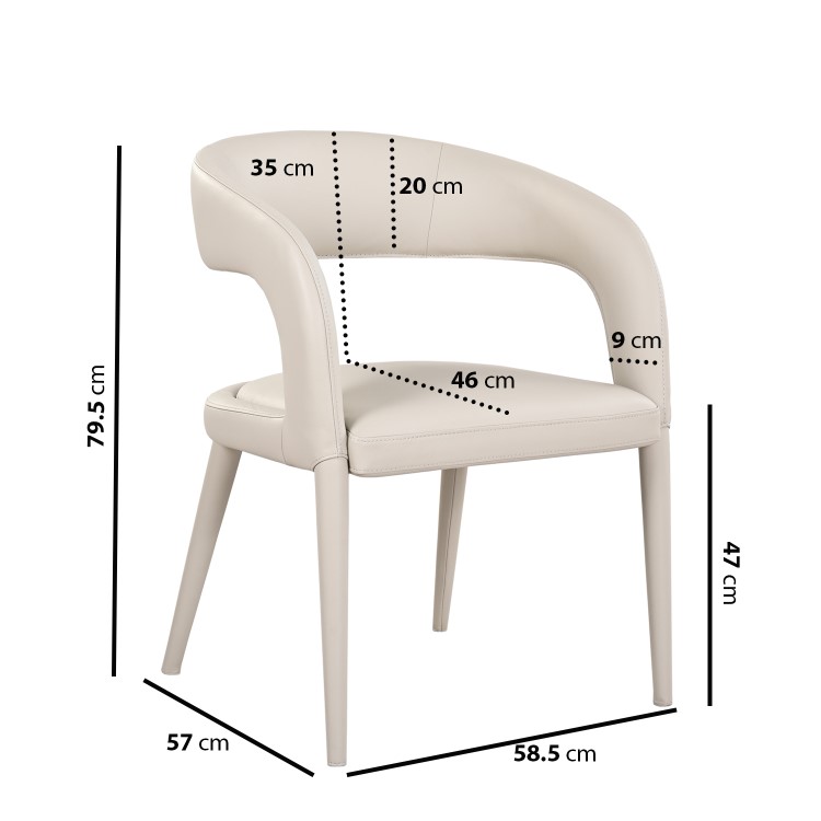 Walnut Curved Leg Dining Table - Seats 4 - 6 - Leona