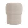 Set of 4 Curved Cream Boucle Tub Dining Chairs - Lottie
