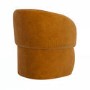 ONLY OPENED - Curved Gold Luxury Fabric Dining chair - Lottie