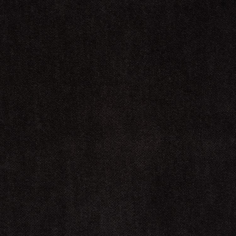 Large Rectangular Black Extendable Dining Table Set with 6 Black Fabric Chairs - Seats 6 - Carson