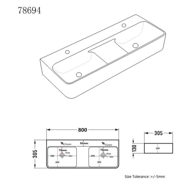 Grade A1 - 1200mm Oak Wall Hung Countertop Vanity Unit with Countertop Gloss White Basin
