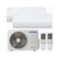 Samsung Luzon A+++ Smart Multi-Split 9000 + 12000 BTU Wall Mounted Air Conditioner with Heat Pump and Installation Included