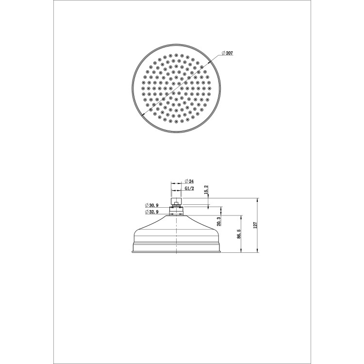 Brushed Brass 2 Outlet Wall Mounted Mixer Shower Set With Bath Filler Spout - Lyla