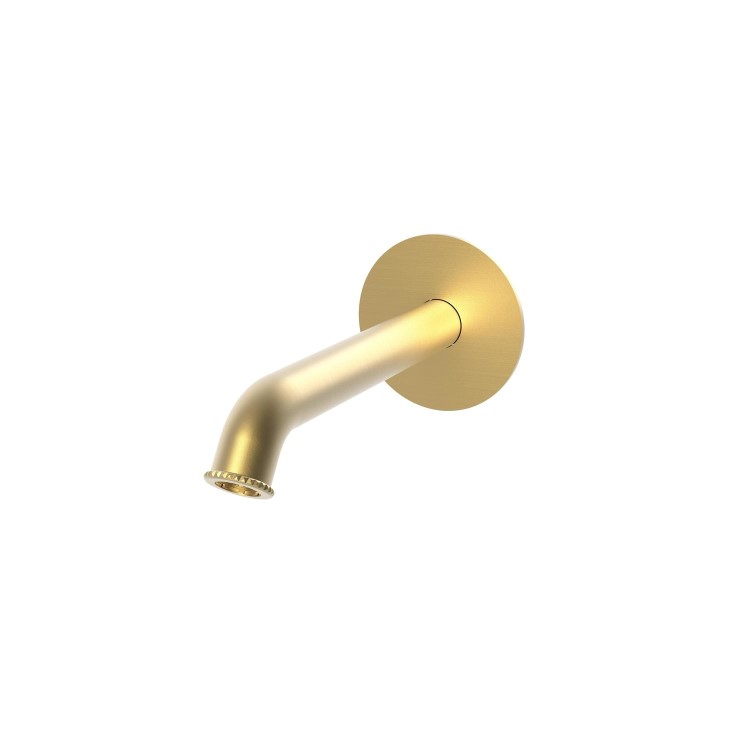 Brushed Brass Tall Basin Mixer Tap & Bath Filler Tap with Concealed Valve Pack - Lyla