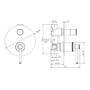 Brushed Brass Tall Basin Mixer Tap & Bath Filler Tap with Concealed Valve Pack - Lyla