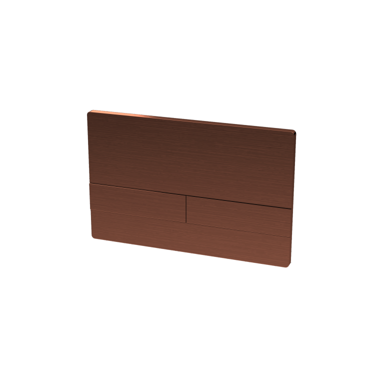 Grade A1 - Concealed Cistern 1180mm Wall Hung Toilet Frame with Flush Plate in Brushed Bronze - Live Your Colour