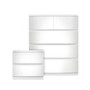 White Bedside Table and Chest of Drawers Set - Lyra