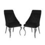 Louis White & Mirrored Dining Table 160cm with 4 Black Velvet Chairs & Bench