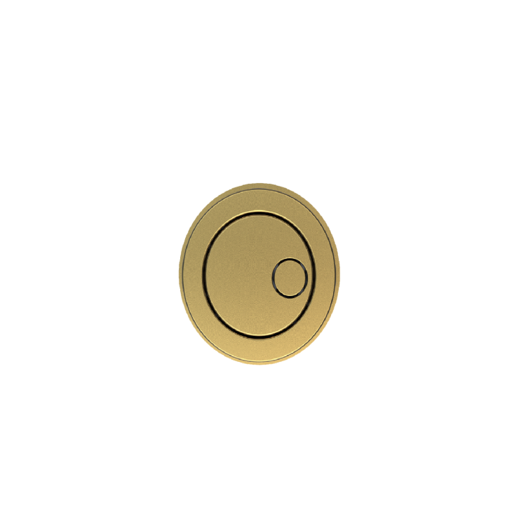 Grade A1 - Arissa Brushed Brass Manual Push Button and Cistern