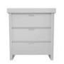 Light Grey Nursery Furniture 2-Piece Set including Convertible Cot Bed and Changing Table - Mason
