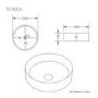 1250mm Wooden Fluted Freestanding Double Countertop Vanity Unit with Black Worktop and Black Round Basin- Matira
