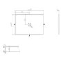 ALMOST PERFECT - 650mm Wooden Fluted Wall Hung Countertop Vanity Unit with Stone Effect Basin - Matira