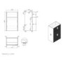 1150mm Wooden Fluted Left Hand Toilet and Sink Unit with Square Toilet and Chrome Fittings - Matira