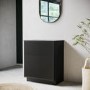 ONLY OPENED - 650mm Black Wooden Freestanding Countertop Vanity Unit - Matira