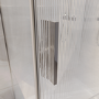 Ribbed Glass 1200x800mm Sliding Shower Enclosure Left Hand - Matira